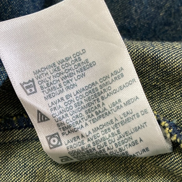 Dickies Denim Shirt Long Sleeve Button Down Cotton Size 3XL - Picture 9 of 10